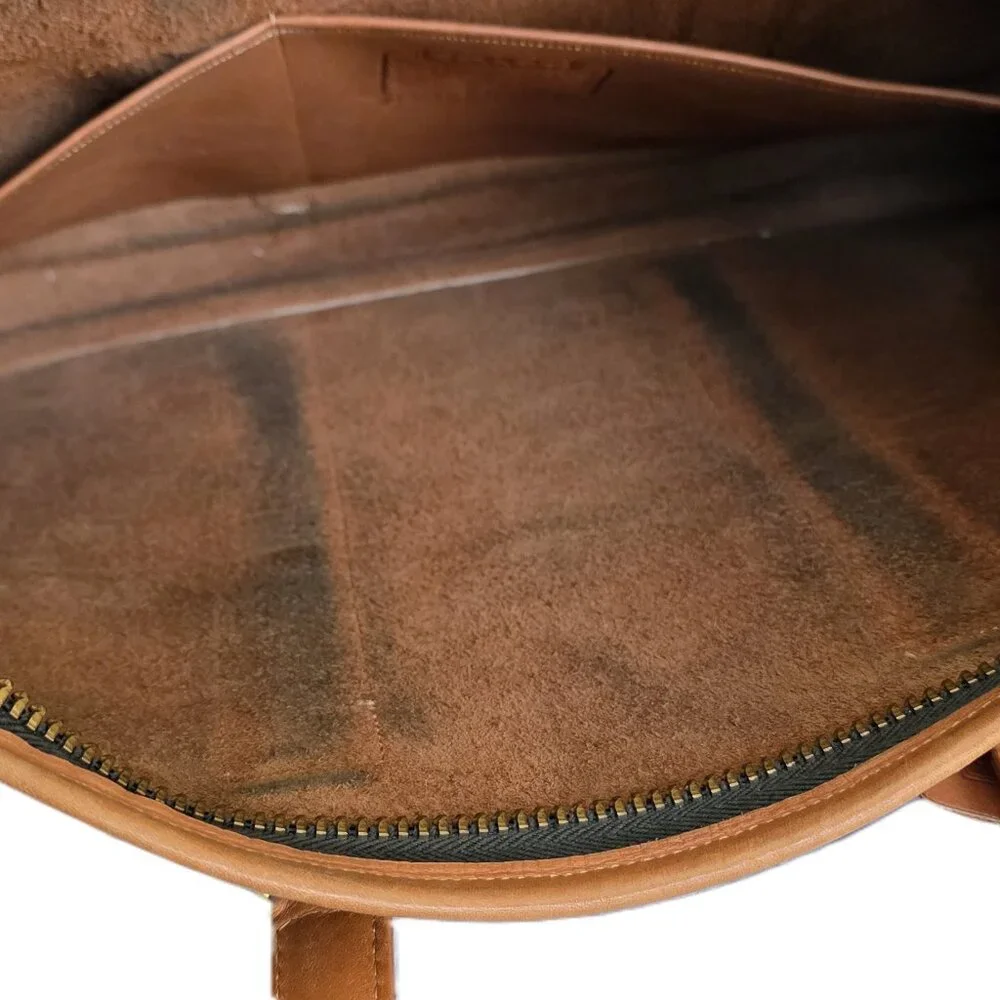 Vintage Coach Brown Leather Business Bag - Picture 14 of 16